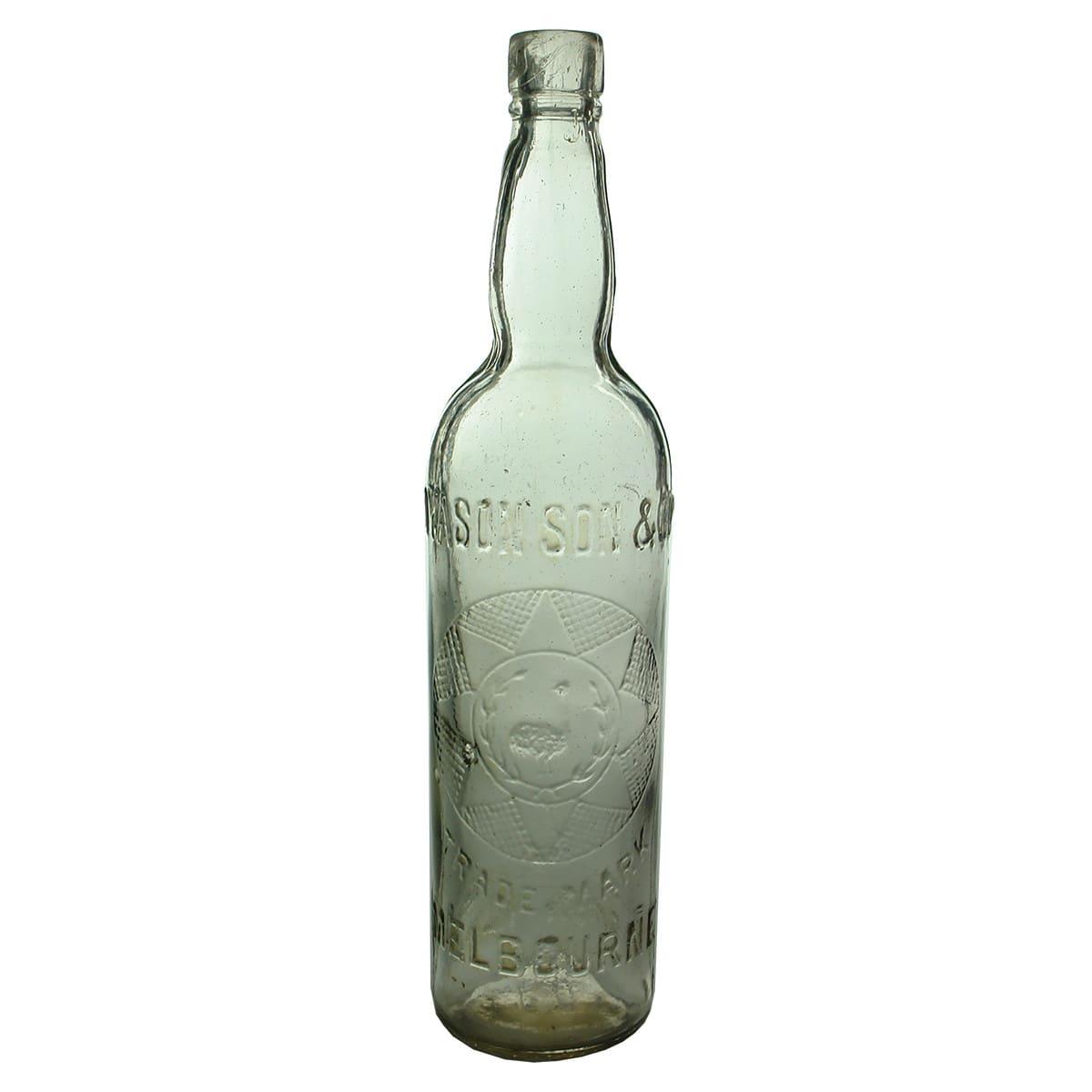 Cordial. Dyason Son & Co., Melbourne. Clear. 26 oz. (Victoria)