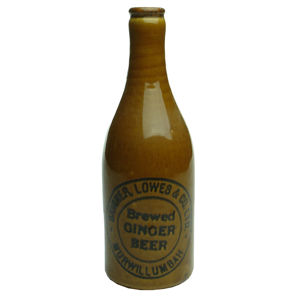 Ginger Beer. Skinner, Lowes & Co. Ltd., Murwillumbah. Crown Seal. Champagne. All Tan. (New South Wales)