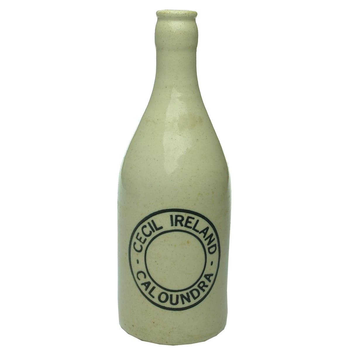 Ginger Beer. Cecil Ireland, Caloundra. Crown Seal. All White. (Queensland)