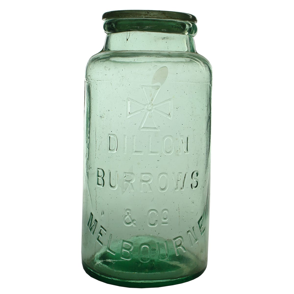 Jar. Dillon Burrows & Co, Melbourne. Lolly. 1 Gallon. (Victoria)