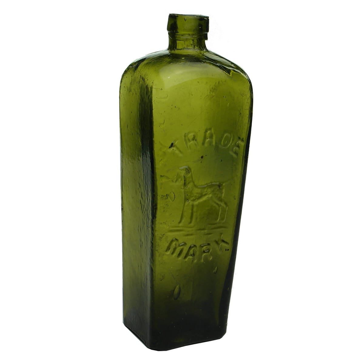 Gin. J. J. W. Peters. Green. 20 oz.