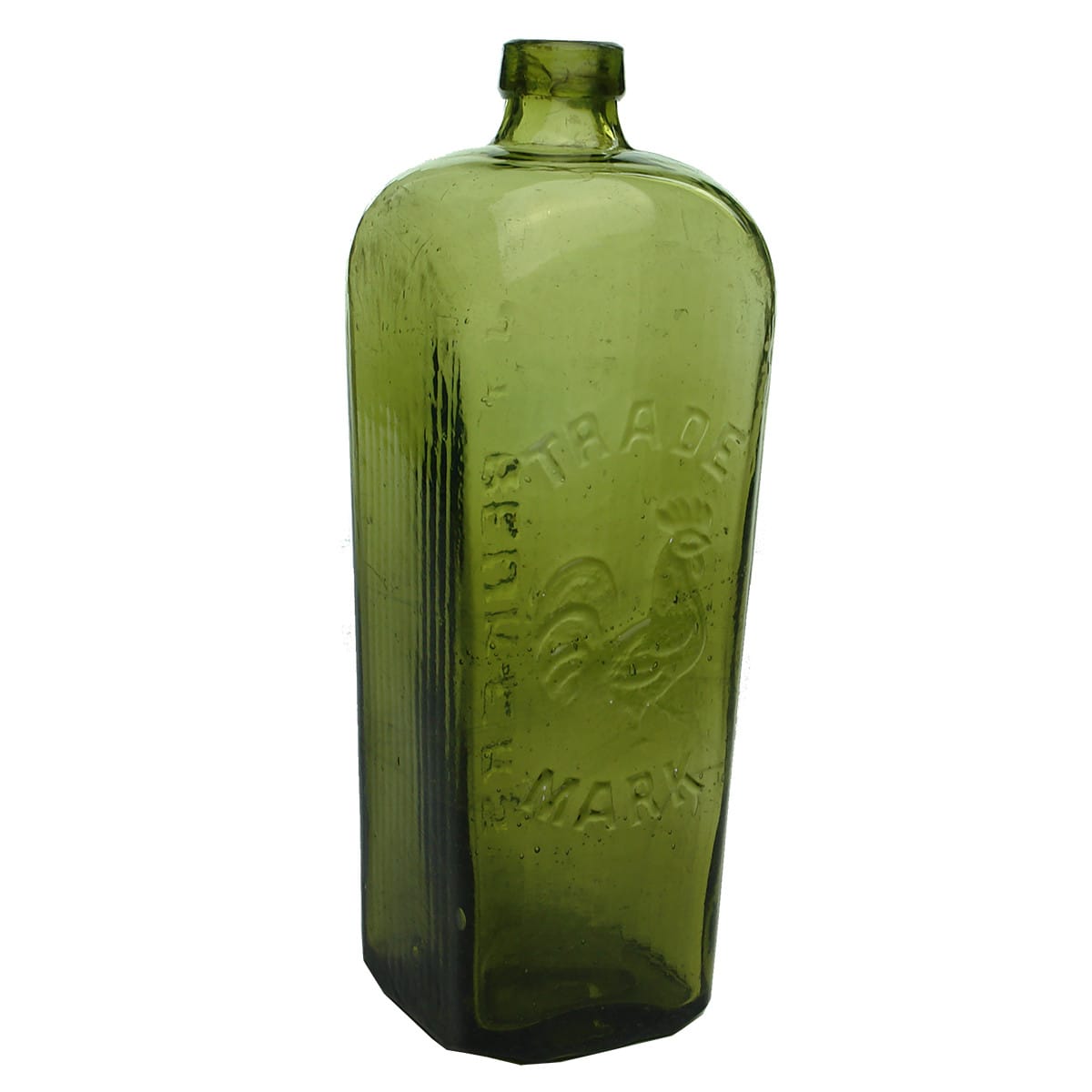 Gin. J. T. Beukers, Rooster. Green. 20 oz.