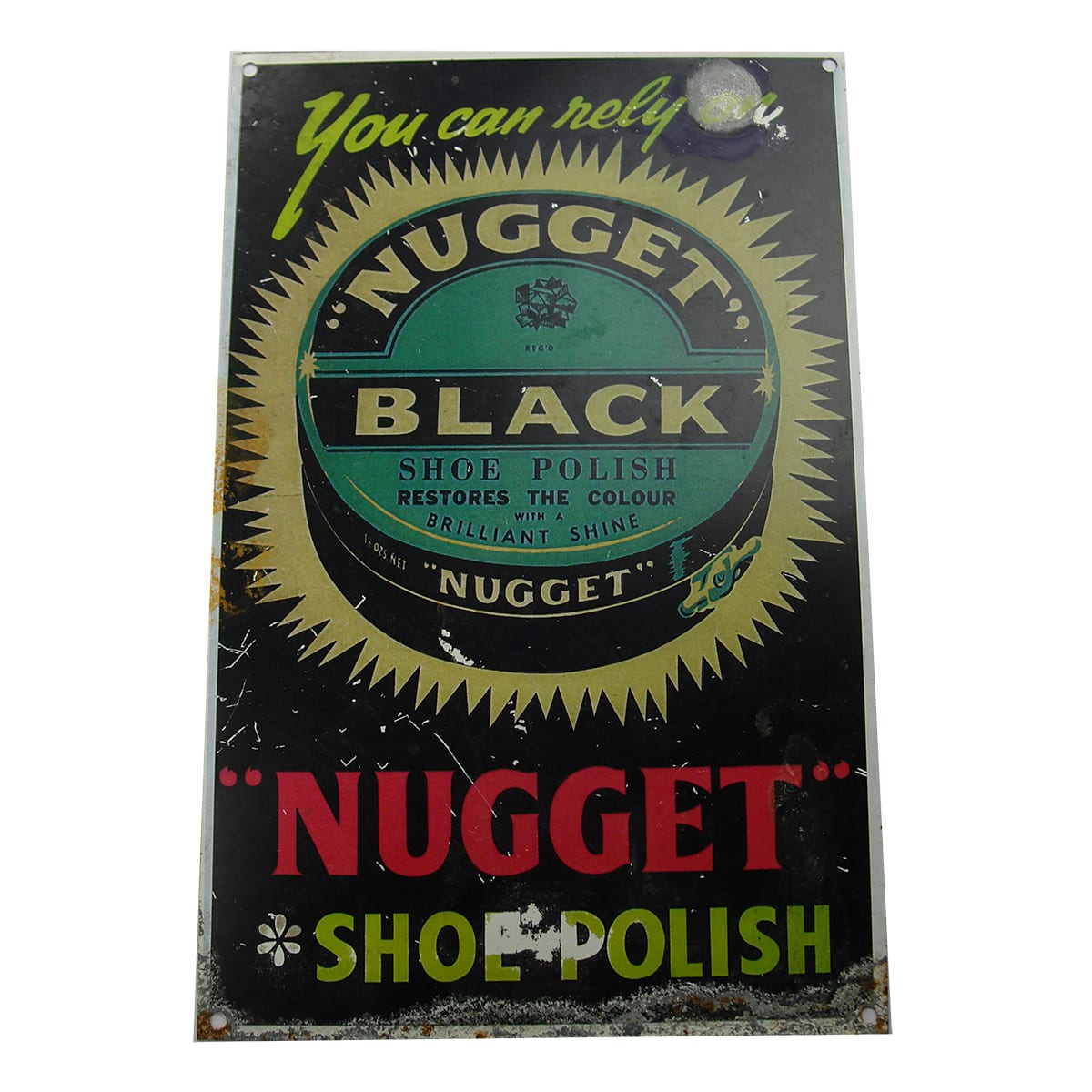 Sign. Nugget Shoe Polish. Reproduction.