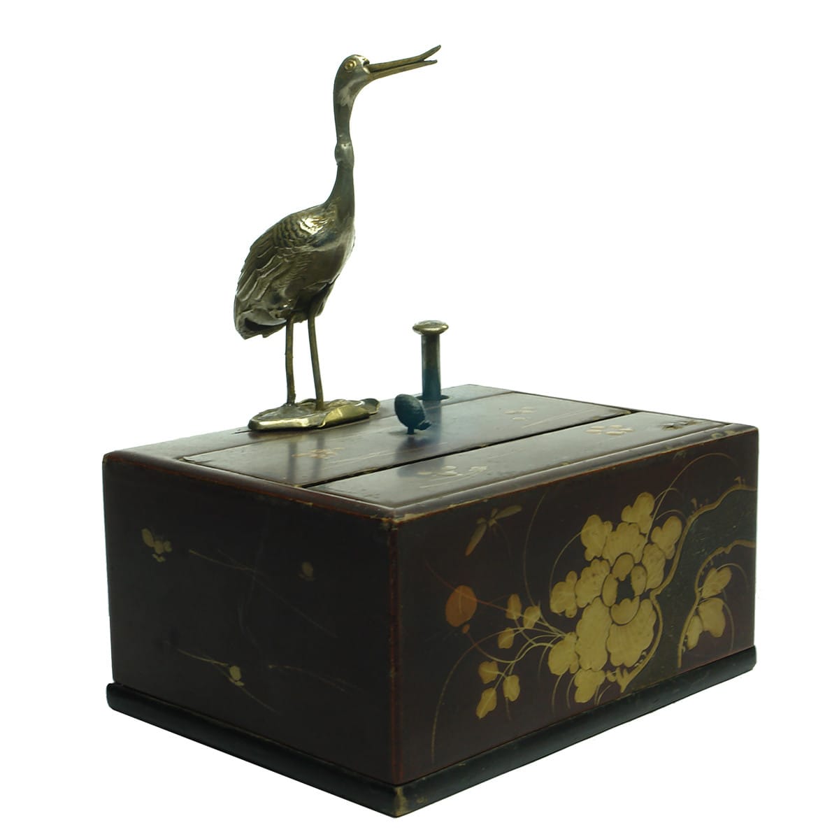 Cigarette Box and Dispenser. Stork. Japanese / Chinese?