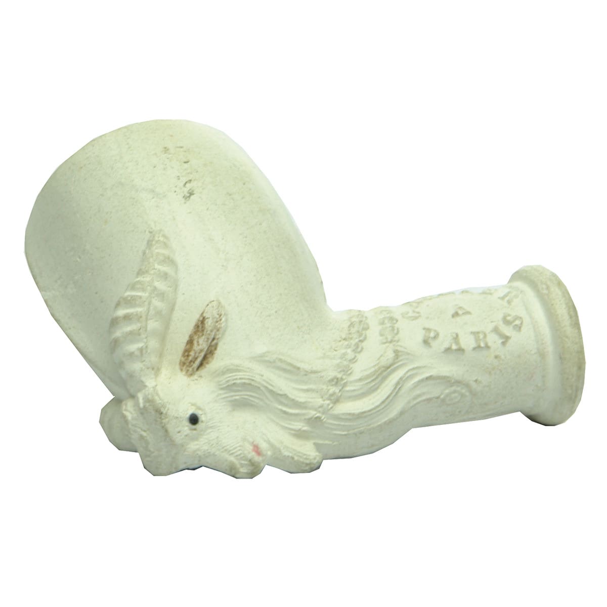 Tobacciana. Clay pipe with Goat's Head, Gambier, Paris. (France)