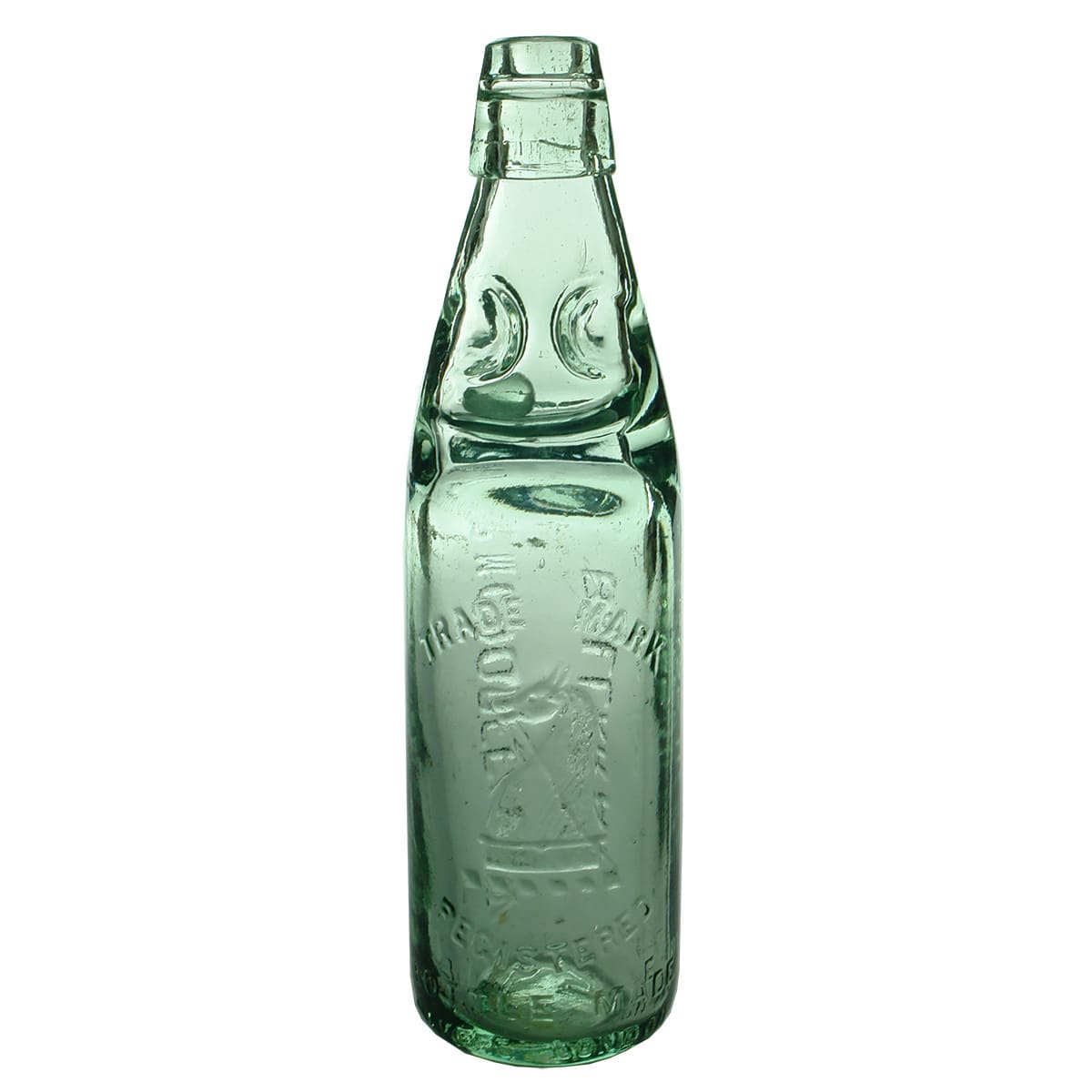 Codd. Goodfellow, Ballarat. Bottle Made by Kilner Brothers around base. Aqua. 10 oz. (Victoria)