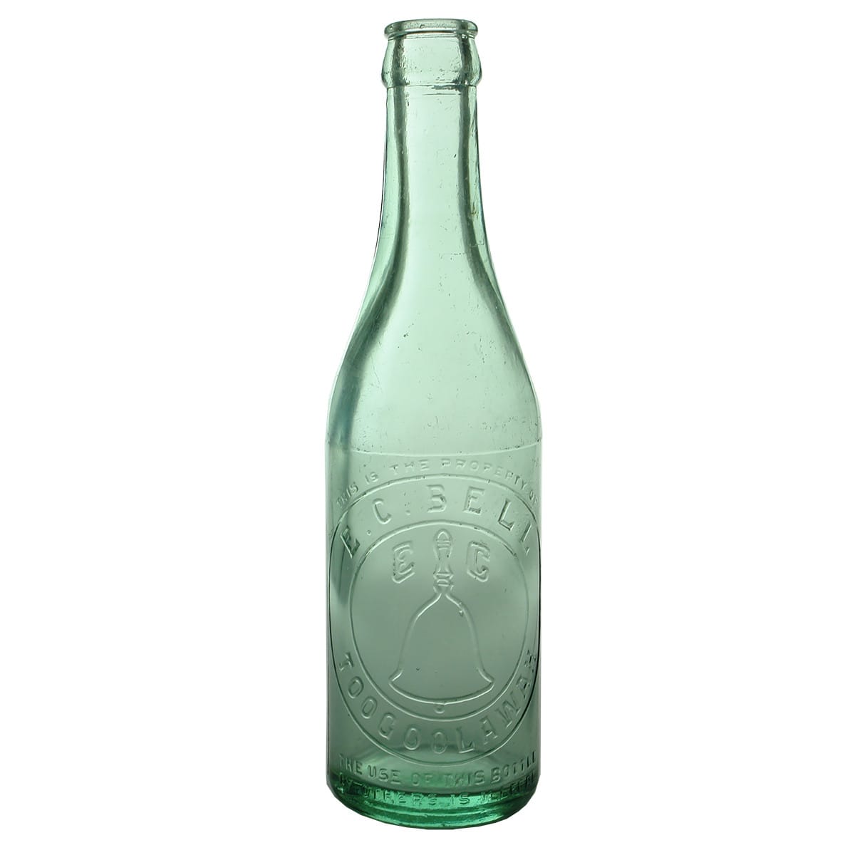 Crown Seal. E. C. Bell, Toogoolawah. Champagne. Aqua. 10 oz. (Queensland)