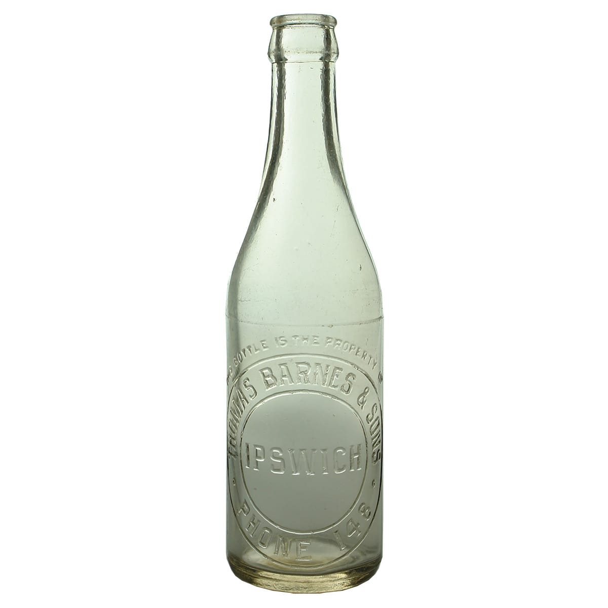 Crown Seal. Thomas Barnes & Sons, Ipswich. Champagne. Clear. 10 oz. (Queensland)