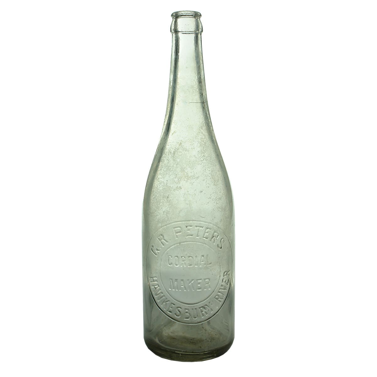 Crown Seal. G. R. Peters, Hawkesbury River. Clear. 26 oz. (New South Wales)