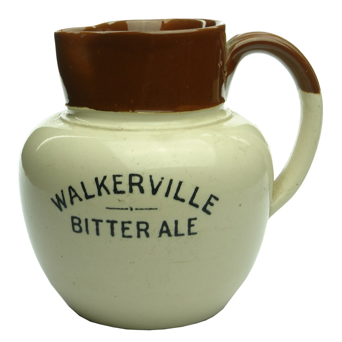 Beer. Walkerville Beer, Walkerville Bitter Ale. Advertising Jug. Chocolate Top. (South Australia)