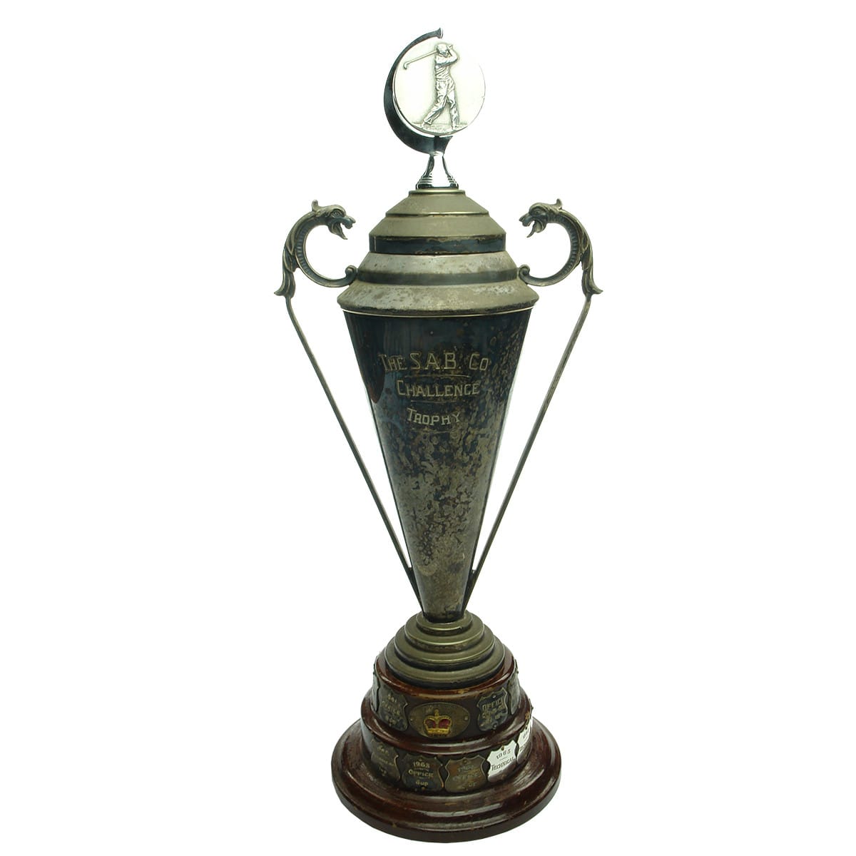 Trophy. The S. A. B. Co Challenge Trophy, 1953. (South Australian Brewing Co., Adelaide, South Australia)