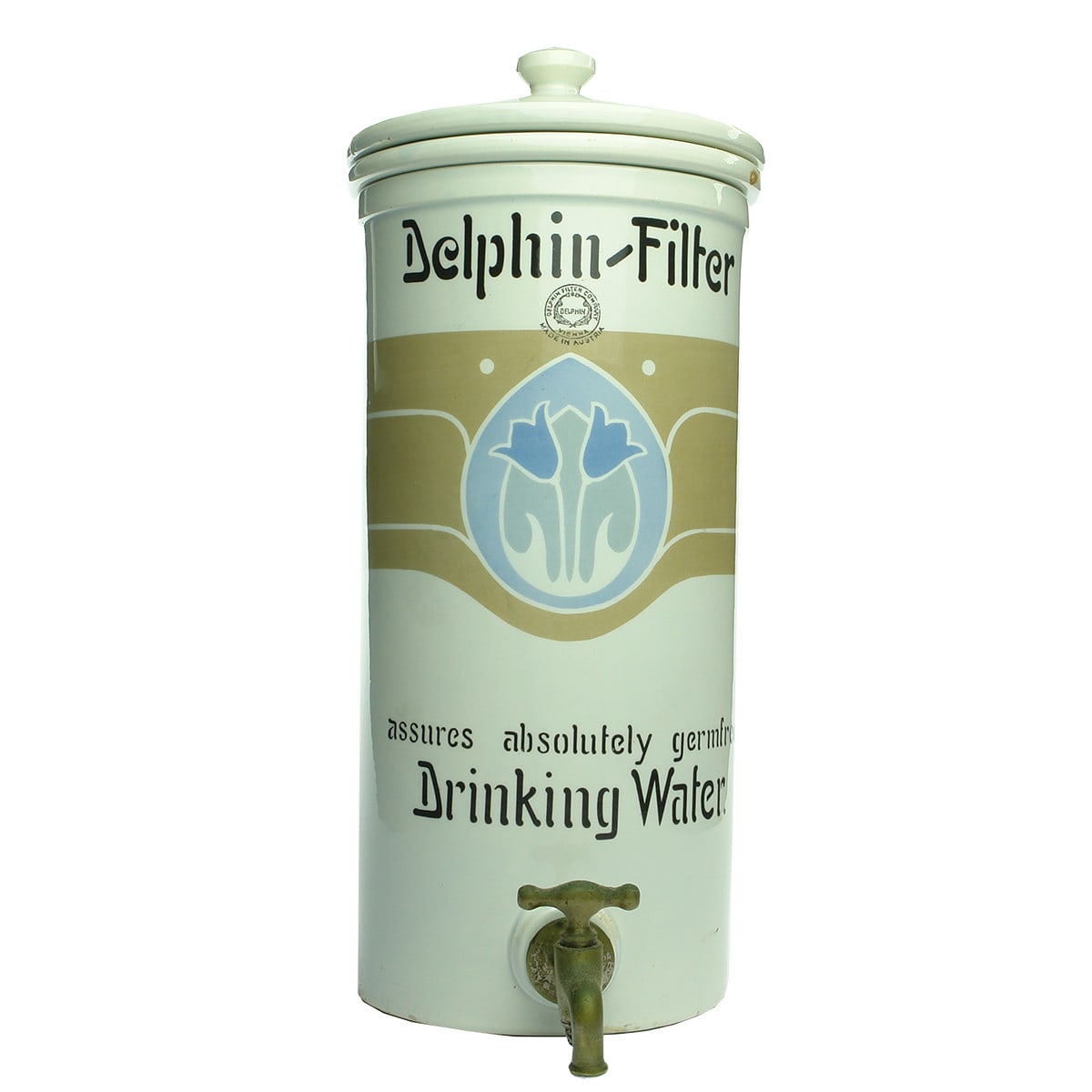 Water Filter. Delphin Filter Company, Vienna, Austria. Multicoloured. 1 Gallon. (Austria)