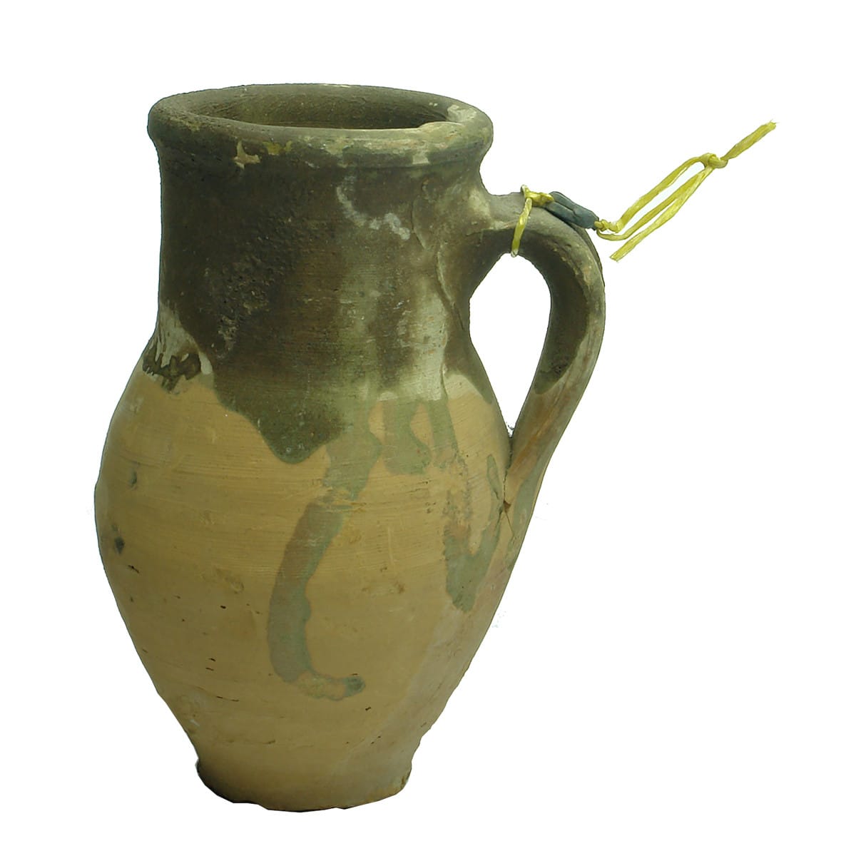 Ancient Pottery two tone mug. Attached lead stamp with AIM on both sides.
