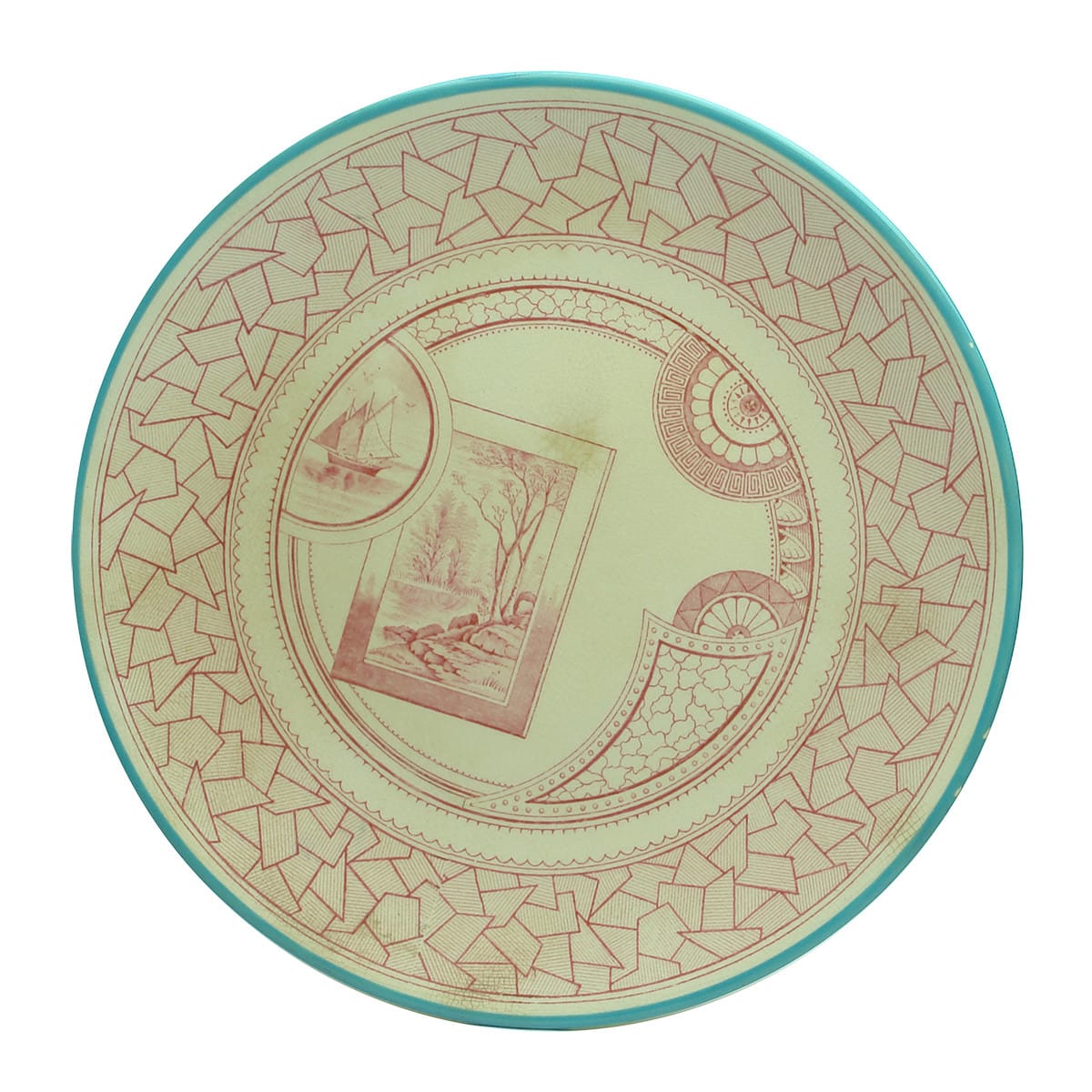 Plate. Excelsior Pattern, made for Alex Cunningham, 31 Rundle Street, Adelaide. (South Australia)
