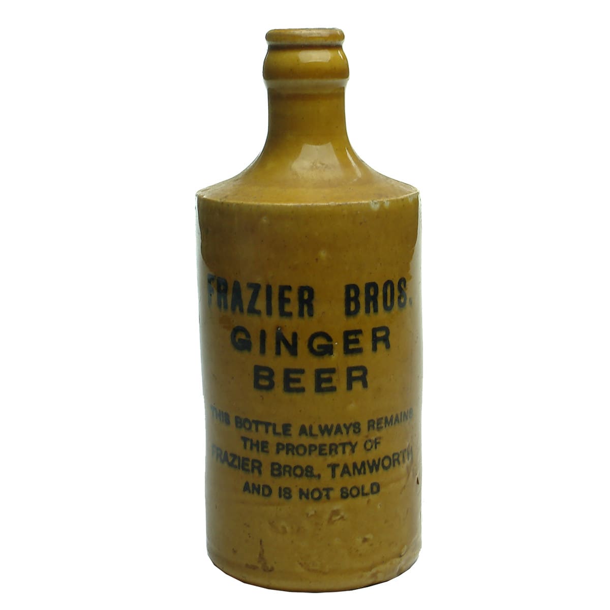 Ginger Beer. Frazier Bros., Tamworth. All Tan. Crown Seal. (New South Wales)