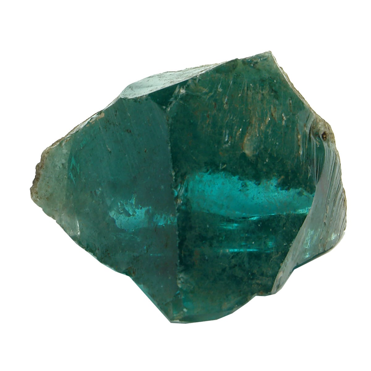 Piece of Glass Slag from Lake Tyers Glass Works. Pyramid shaped. (Victoria)