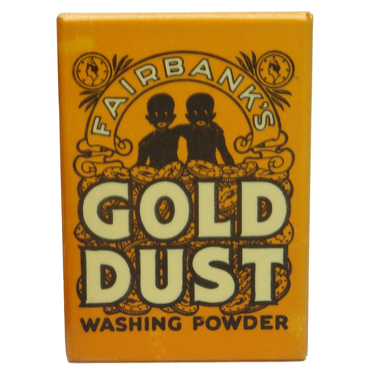 Advertising hand held mirror. Fairbank's Gold Dust Washing Powder.