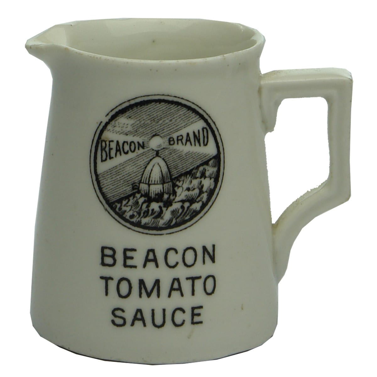 Sauce. Little Beacon Tomato Sauce Jug. (Geelong, Victoria)