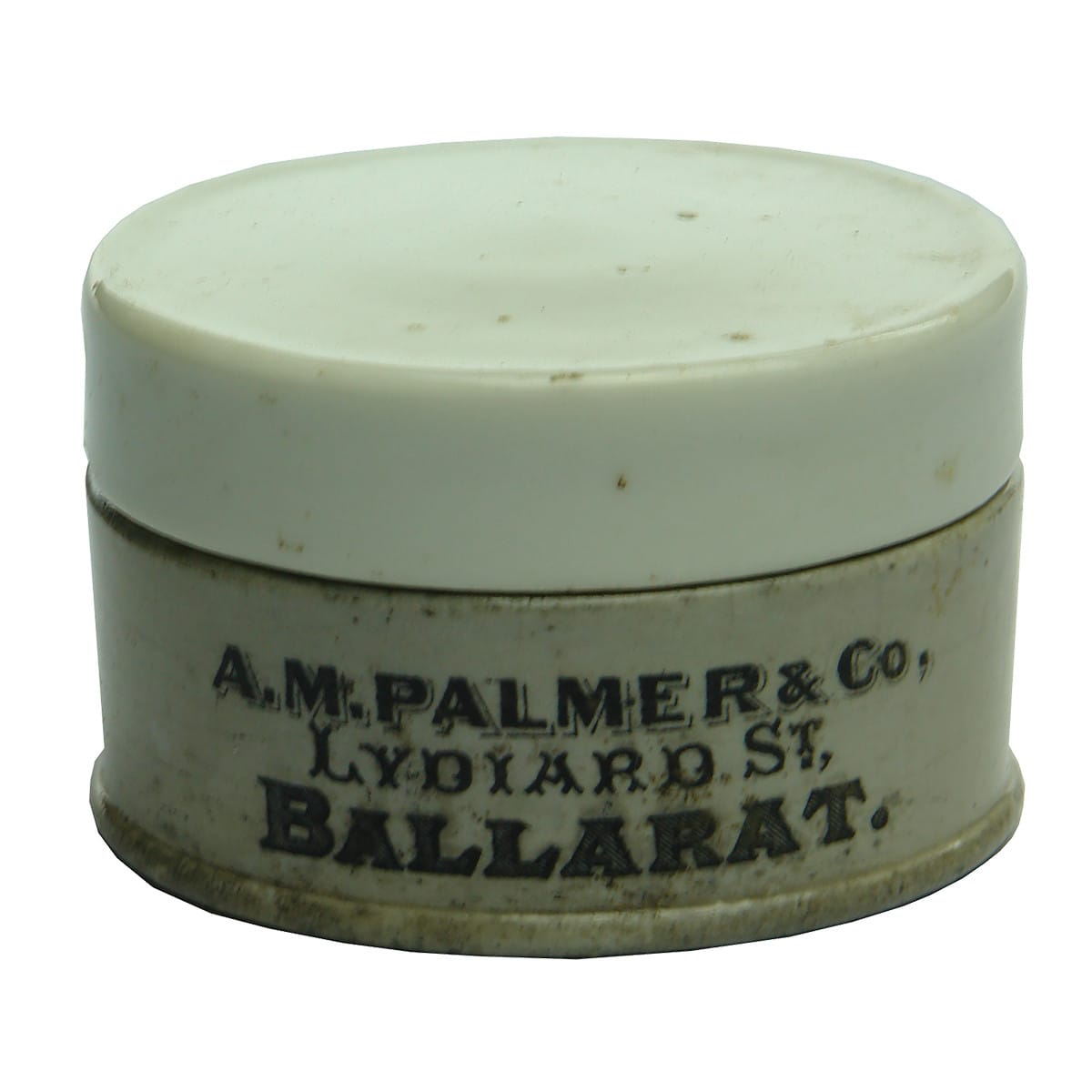 Pot Base: A. M. Palmer & Co., Lydiard St., Ballarat. Maw London. (Victoria)