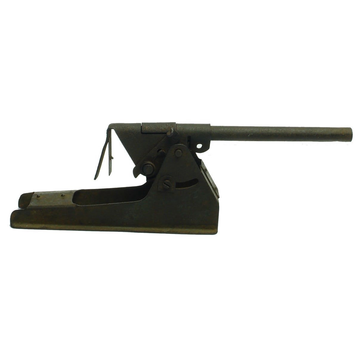 Tin plate Toy Artillery Gun. Patent engraved on top.