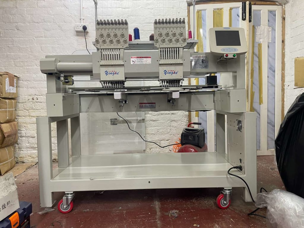 Unused 2020 Twin Head Large Area Yinghe Embroidery Machines, due to Business Restructure | Loading Available