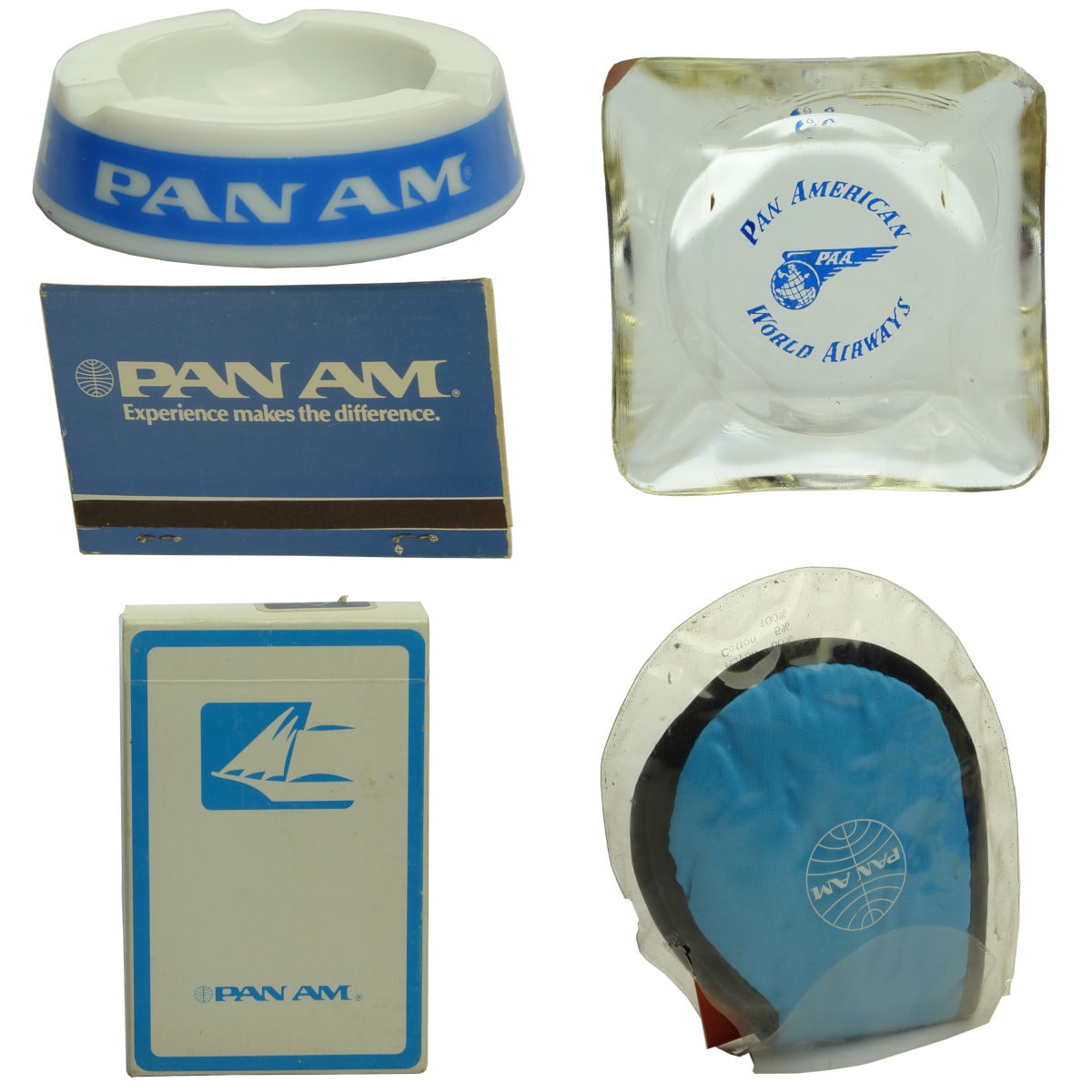 Five Pan Am Airlines promotional Items. Pan American Airlines.