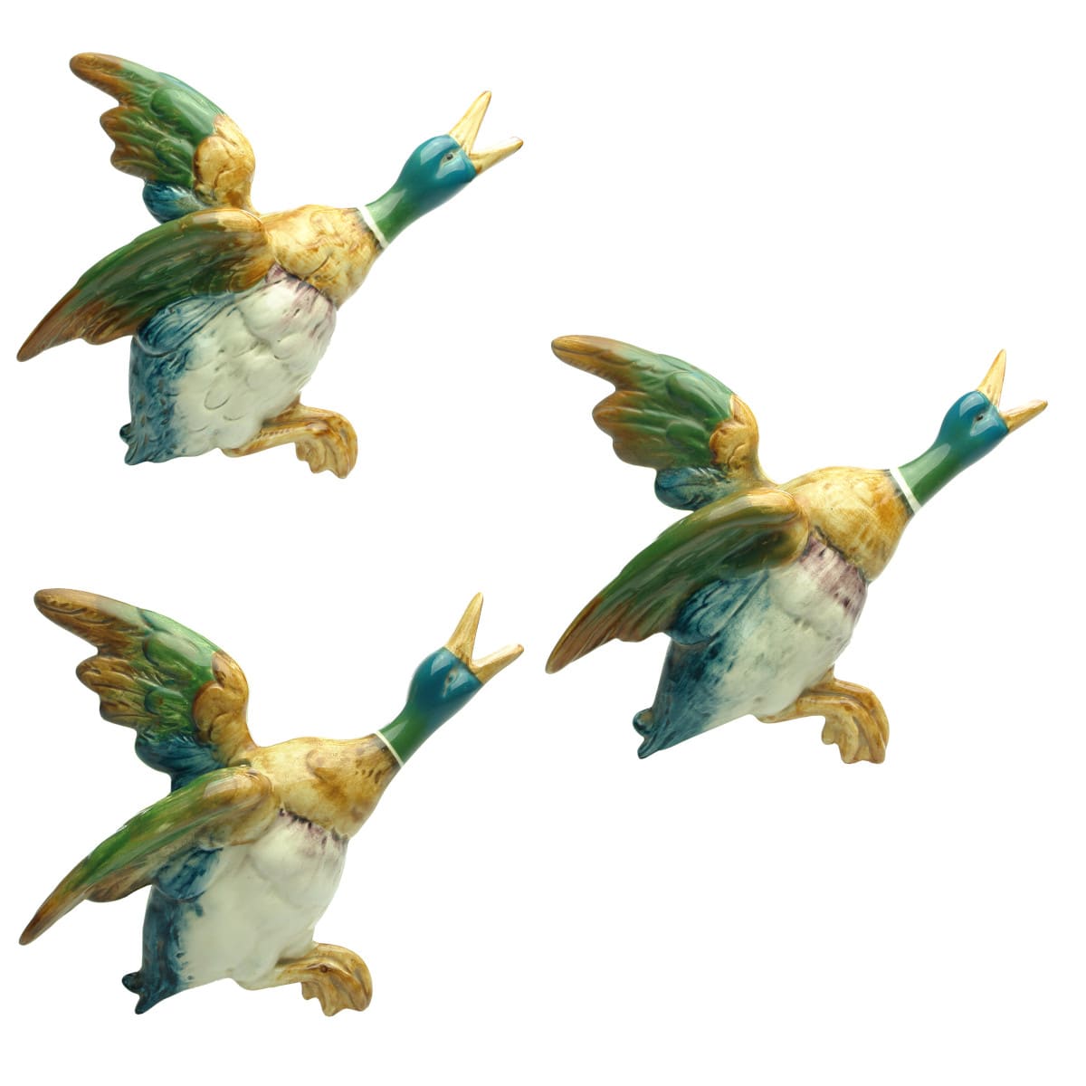 Set of three flying wall ducks. Beswick England. Three sizes