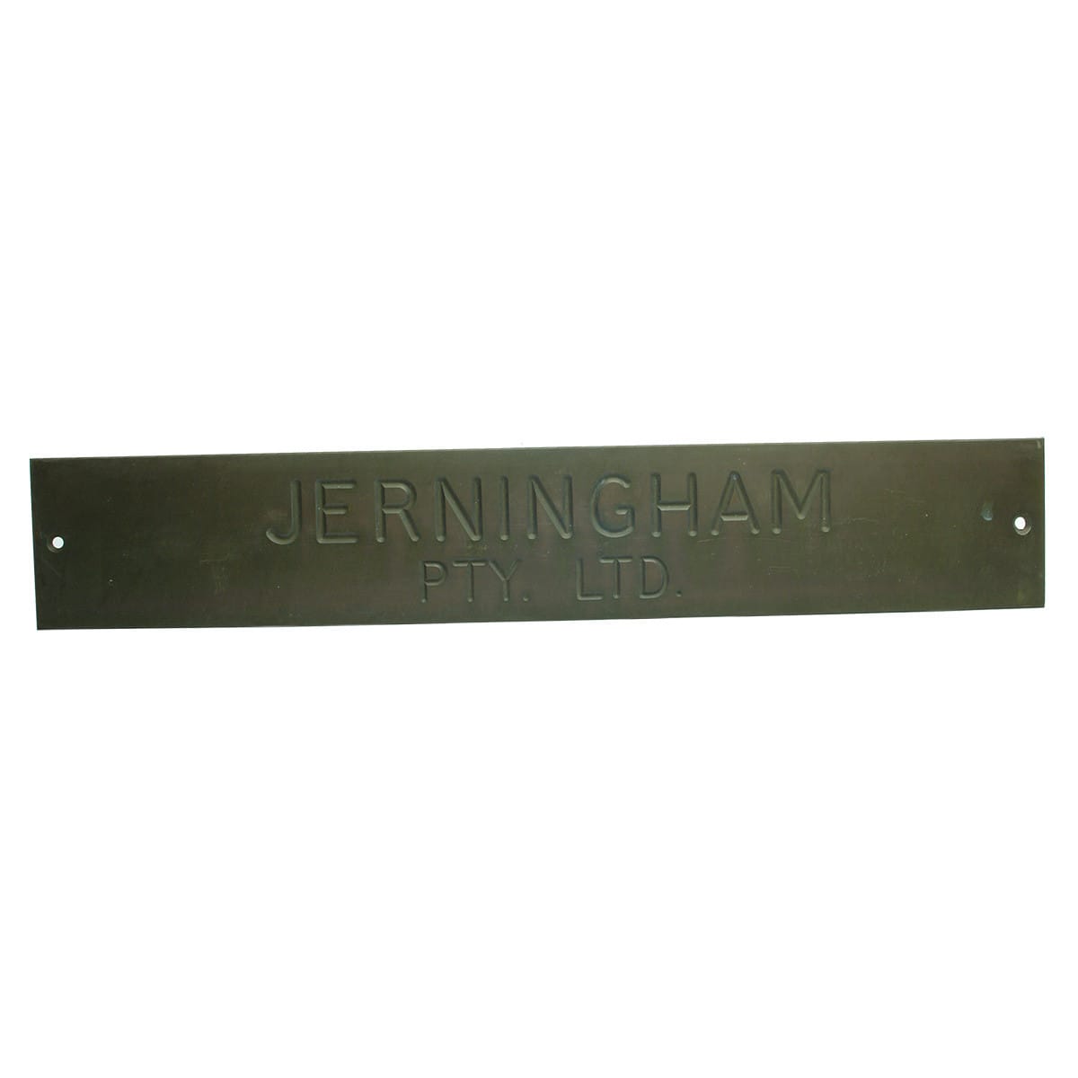 Sign. Jerningham Pty. Ltd. Brass Pub Sign. (South Australia)