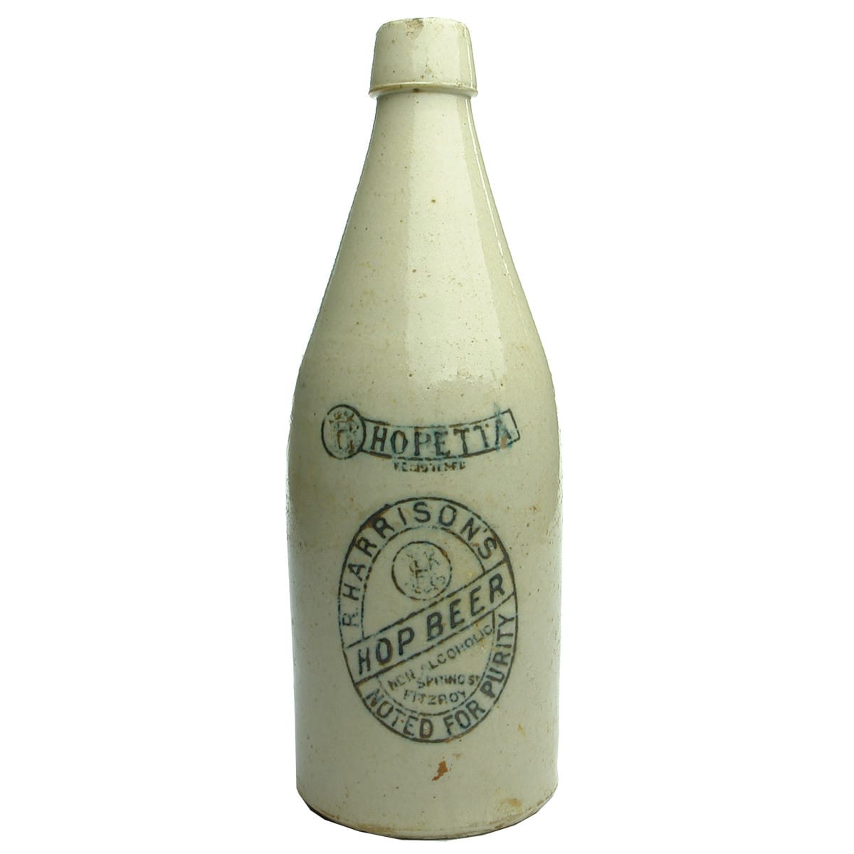 Ginger Beer. R. Harrison, Fitzroy. Hopetta. All White. 26 oz. (Victoria)