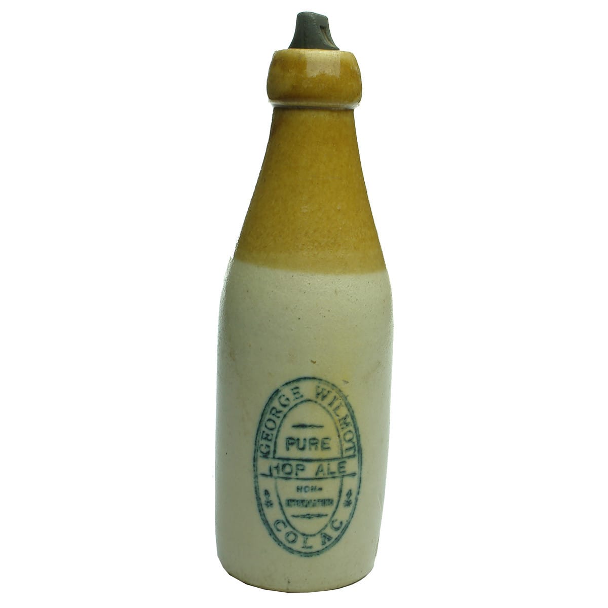 Ginger Beer. George Wilmot, Colac. Champagne. Tan Top. Internal Thread. (Victoria)