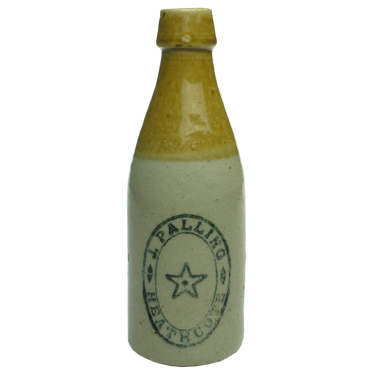 Ginger Beer. J. Palling, Heathcote. Champagne. Tan Top. Bendigo Pottery. (Victoria)