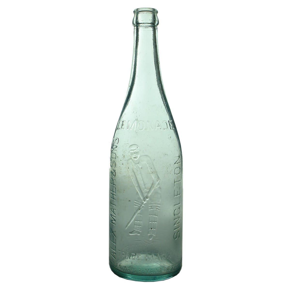 Crown Seal. Alex Mather & Sons, Singleton. Champagne. Aqua. 26 oz. (New South Wales)