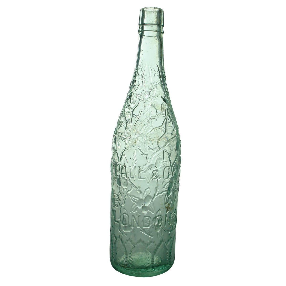 Cordial. N. Paul & Co Ltd, London. Lime Juice. Aqua. 26 oz. (United Kingdom)