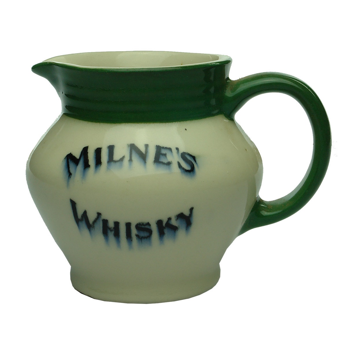 Water Jug. Milne's Whisky & Dry Gin. Hoffman Australia.