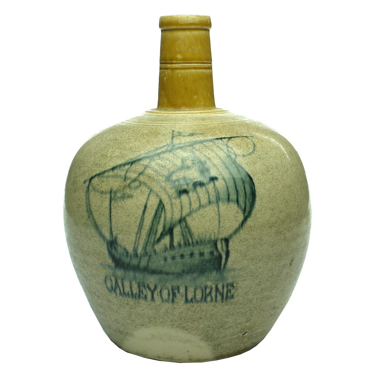 Whisky Jug. Galley of Lorne. Two Tone. Half Gallon.