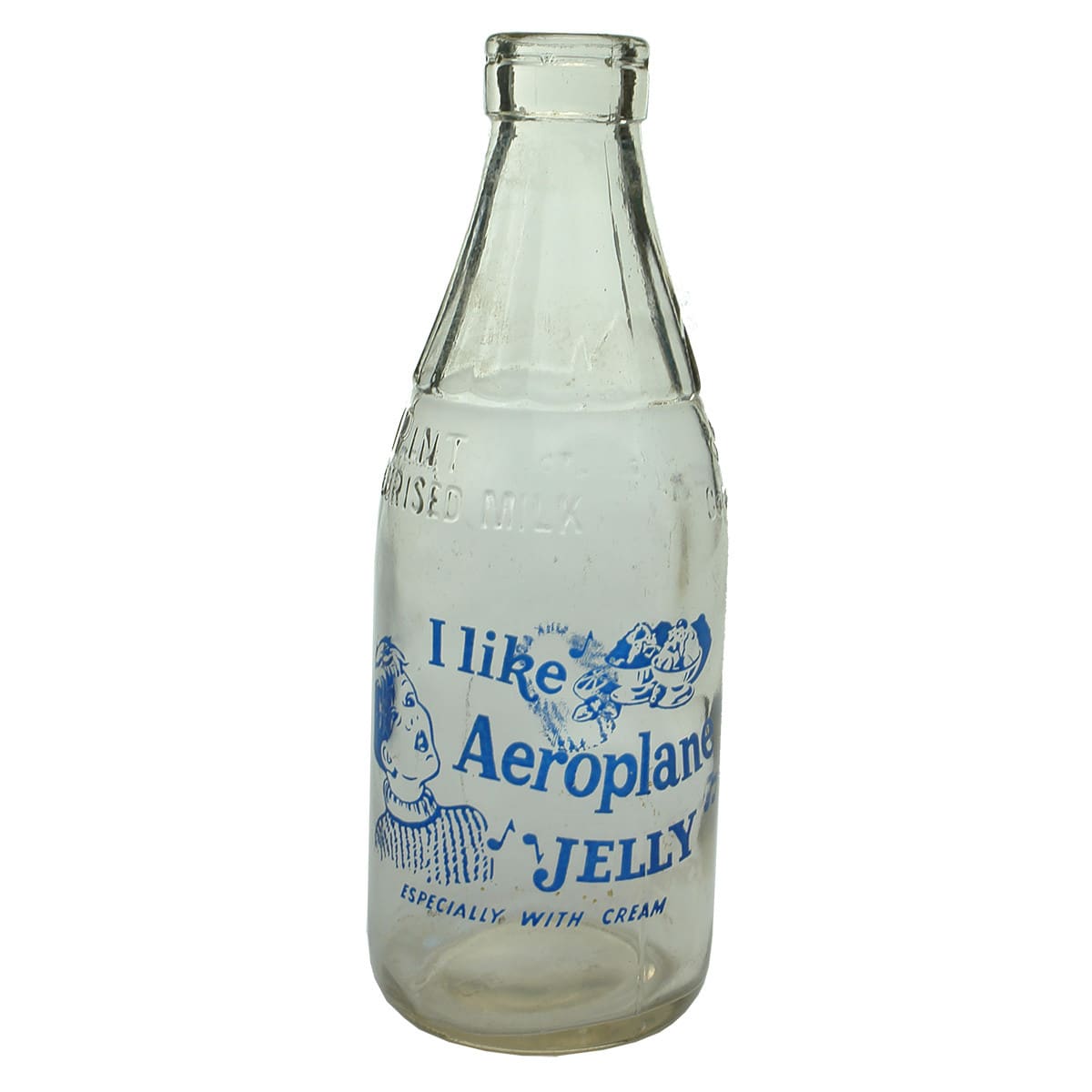 Milk. I Like Aeroplane Jelly Advertising. Dairy Farmers. Ceramic Label. (New South Wales)