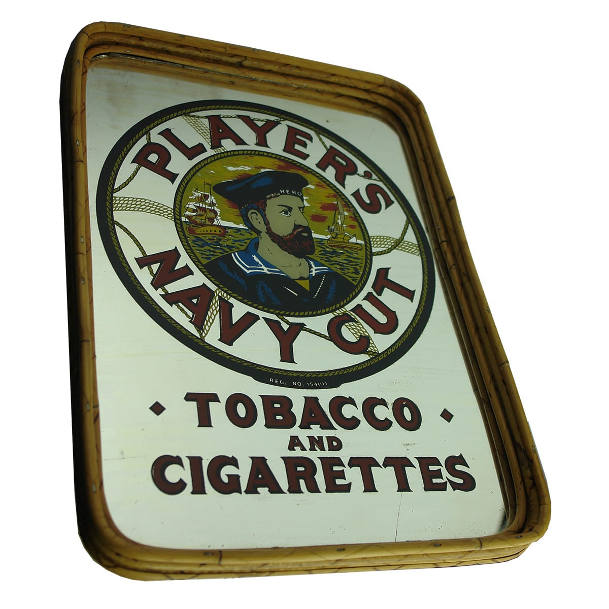 Mirror. Player's Navy Cut Tobacco and Cigarettes Mirror Tray.