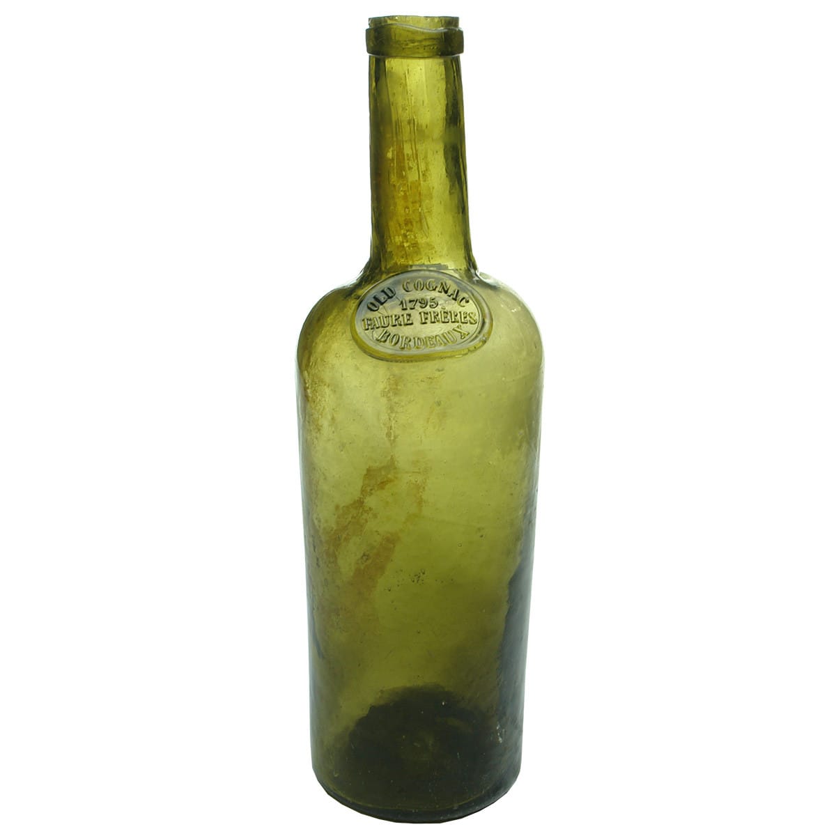 Cognac. Faure Freres, 1795. Shouldered. Olive. 26 oz. (France)