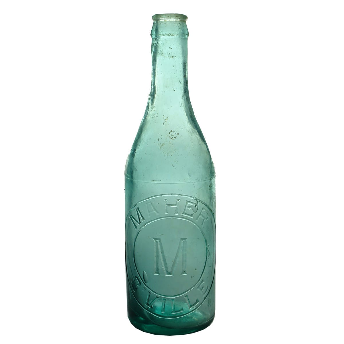 Crown Seal. Maher, C'Ville. Dark Aqua. 10 oz. (Charleville, Queensland)