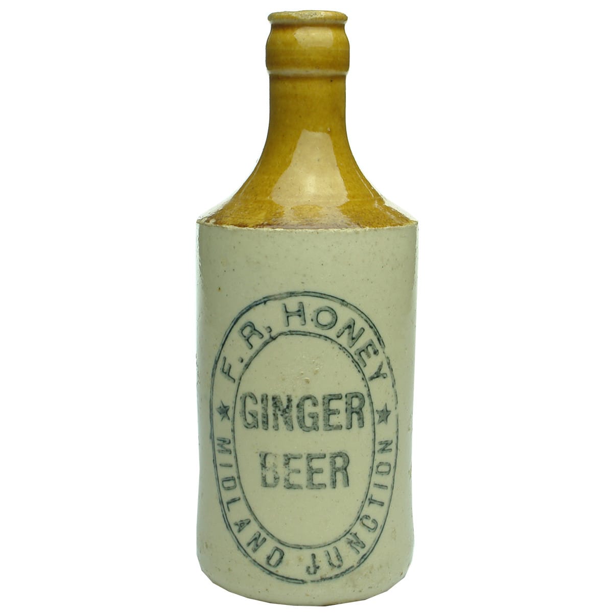 Ginger Beer. F. R. Honey, Midland Junction. Crown Seal. Dump. (Western Australia)