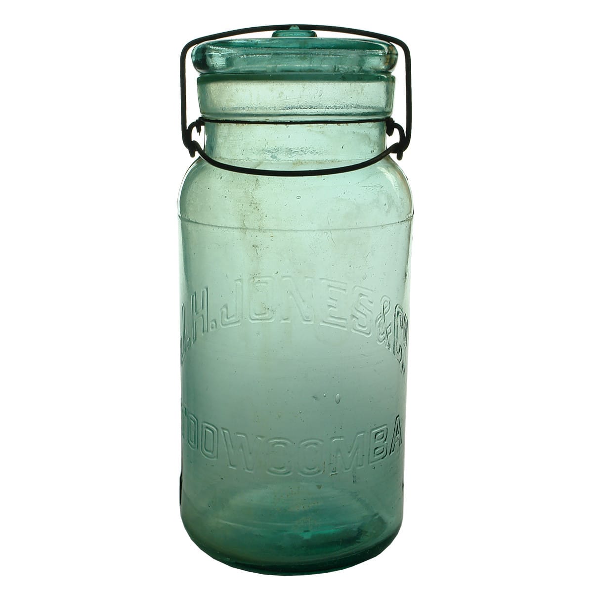 Fruit Jar. J. H. Jones & Co., Toowoomba. Half Gallon. (Queensland)