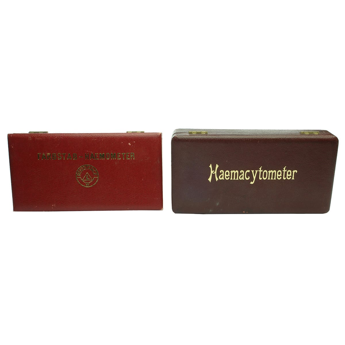 Pair of Boxed Medical Instruments: Haemacytometer and Farbstab-Haemometer.