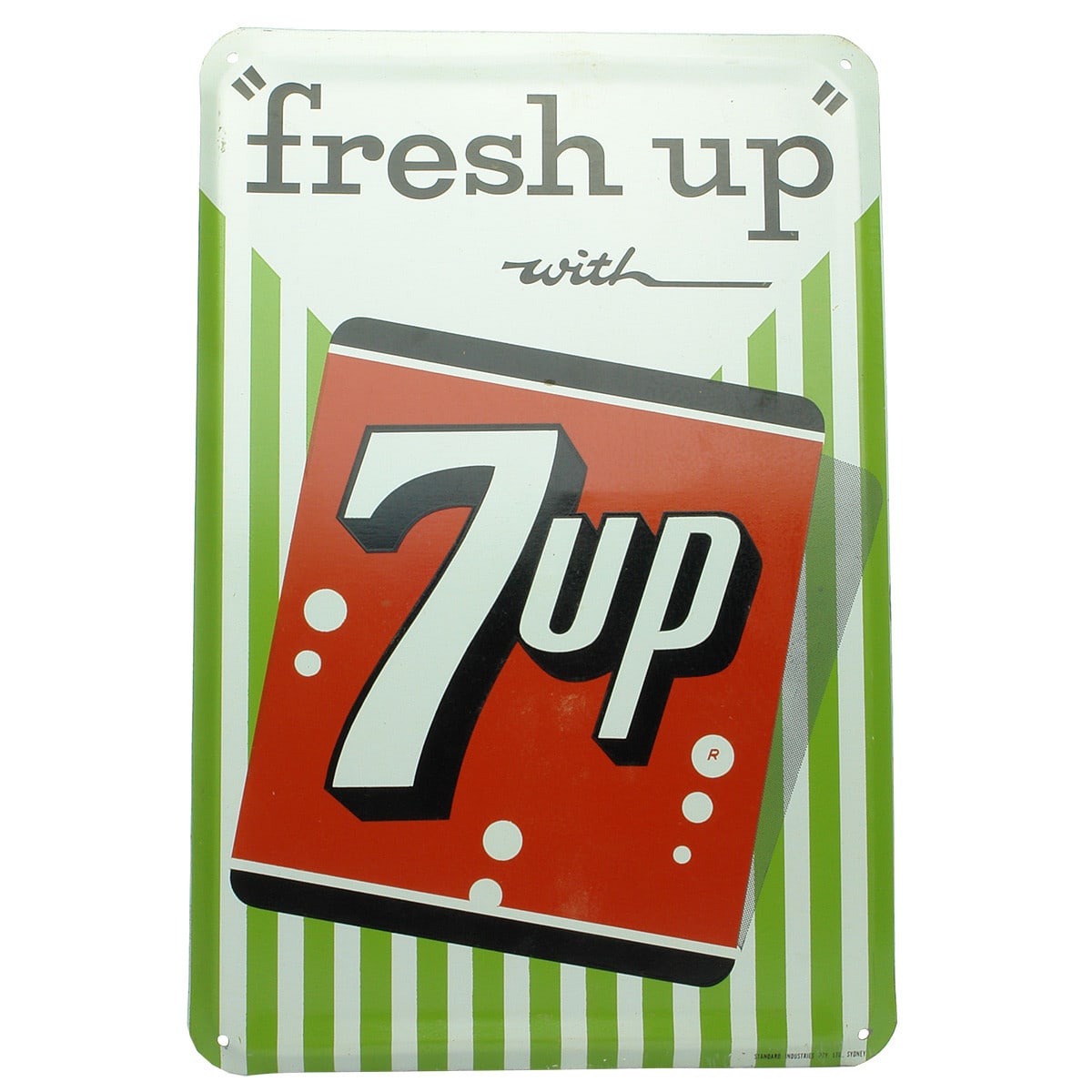 Sign. 7UP Screen Print Sign. (New South Wales)
