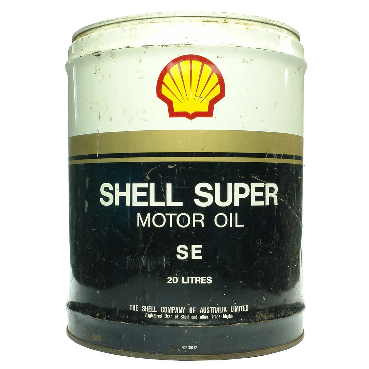 Oil Drum. Shell Super Motor Oil. 20 Litres.