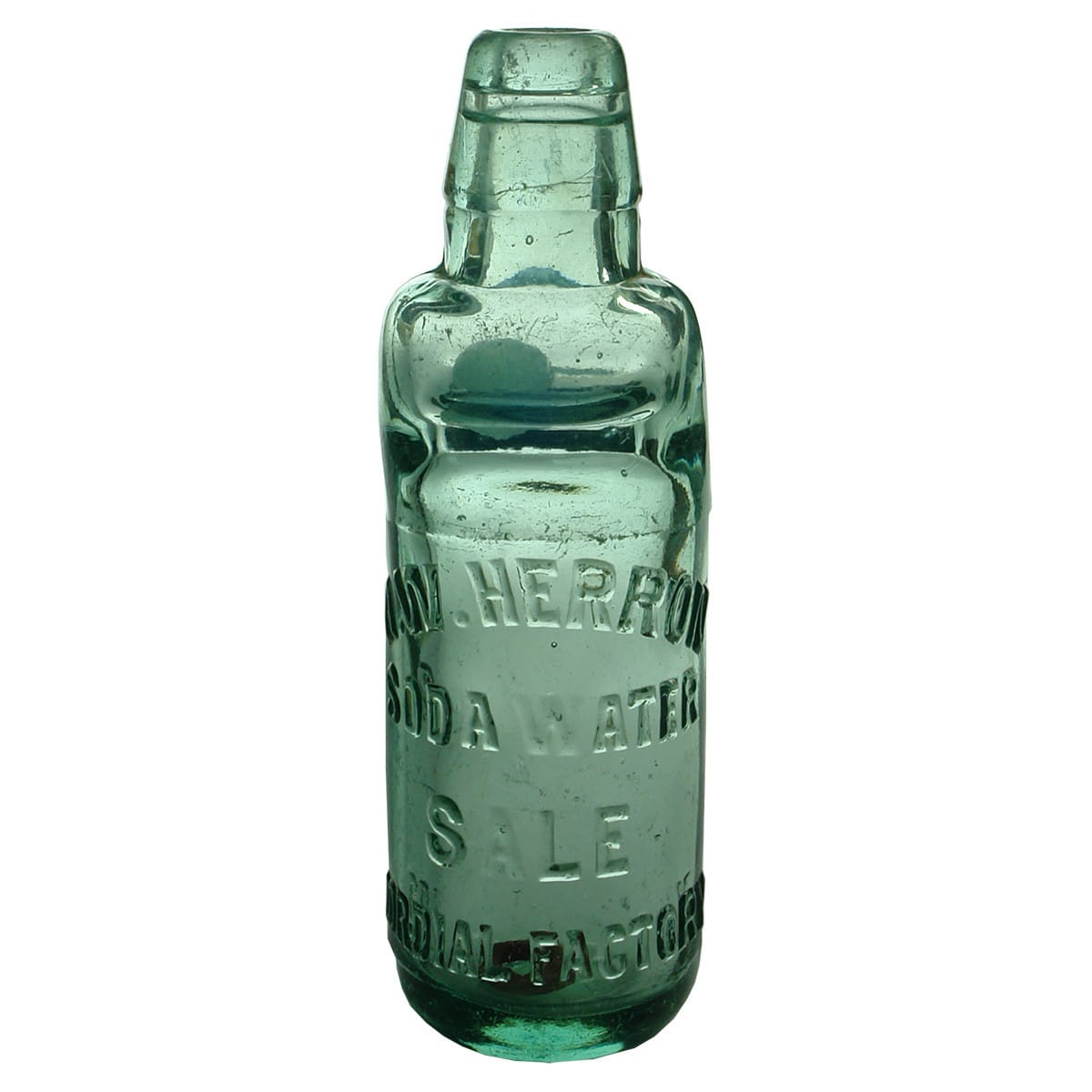 Codd. H. W. Herron, Sale. Soda Water. 6 oz. (Victoria)