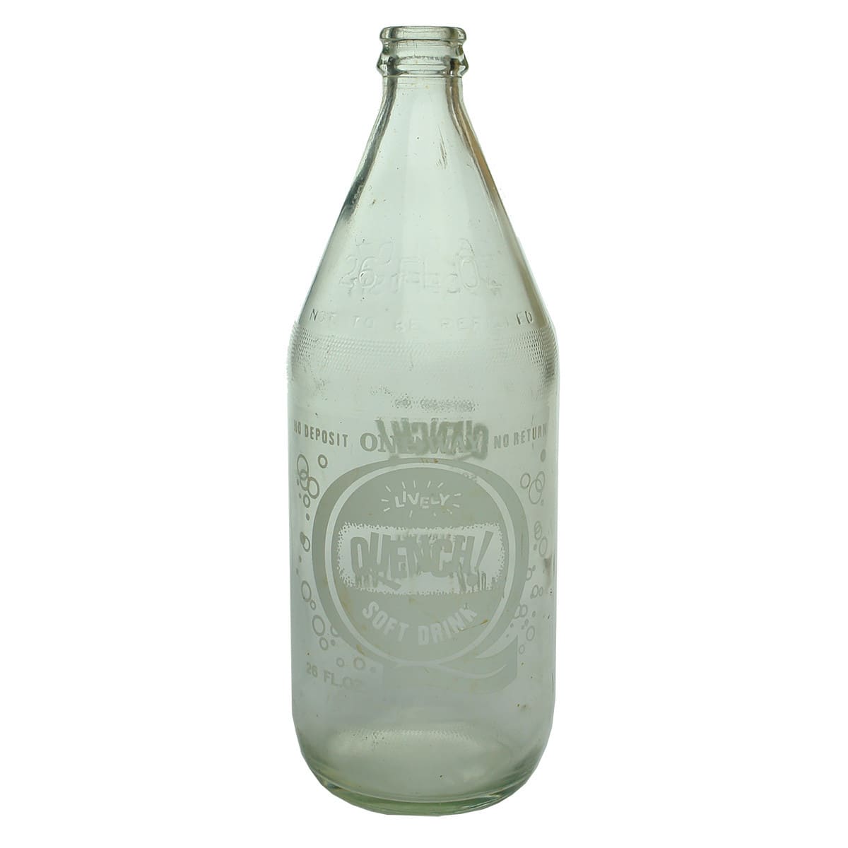 Ceramic Label One Trippa Crown Seal. Quench! Soft Drink Co. 26 oz.  (Victoria)