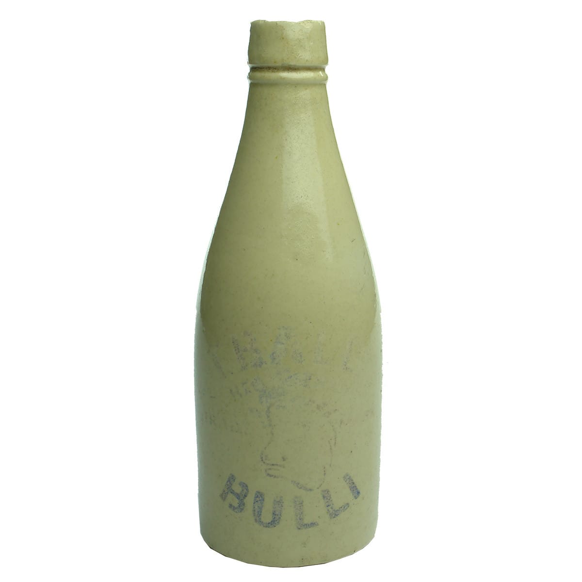 Ginger Beer. T. Ball, Bulli. Cork Stopper. Champagne. Sand Blasted. All White. (New South Wales)