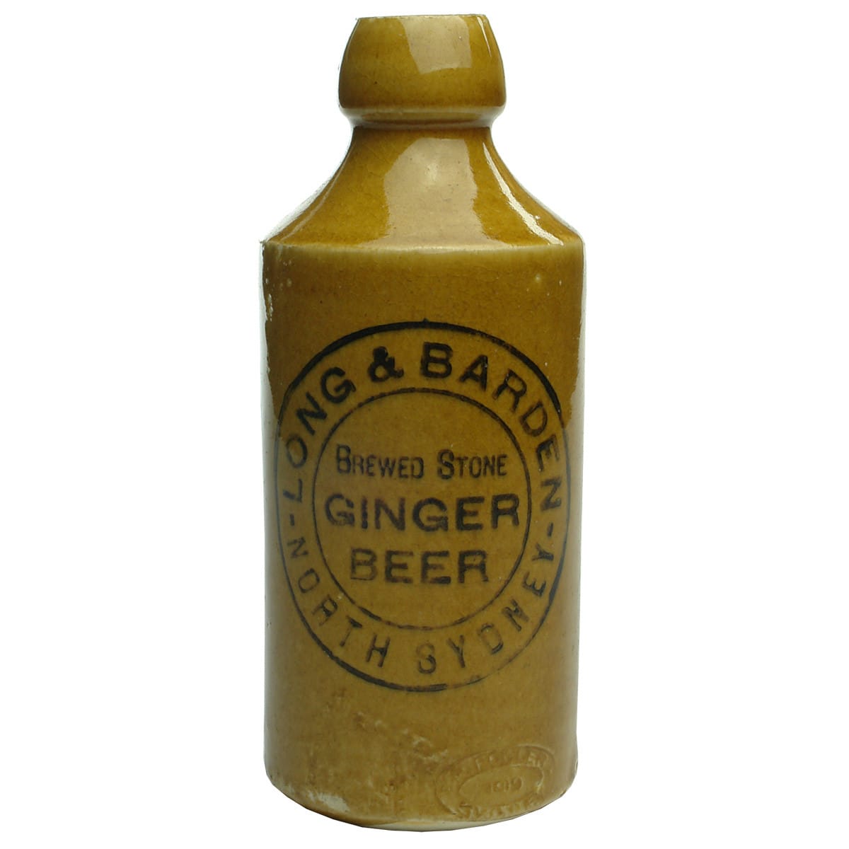 Ginger Beer. Long & Barden, North Sydney. Internal Thread. All Tan. (New South Wales)