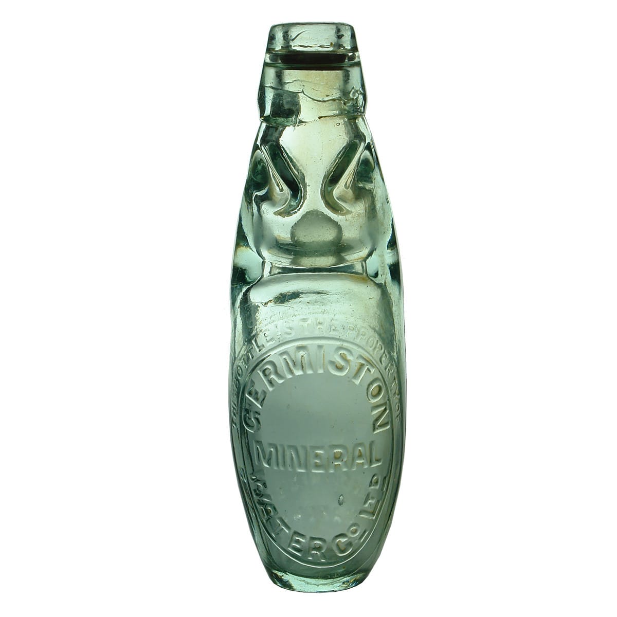 Codd Skittle. Germiston Mineral Water Co. The Niagara Bottle. 6 oz. (South Africa)