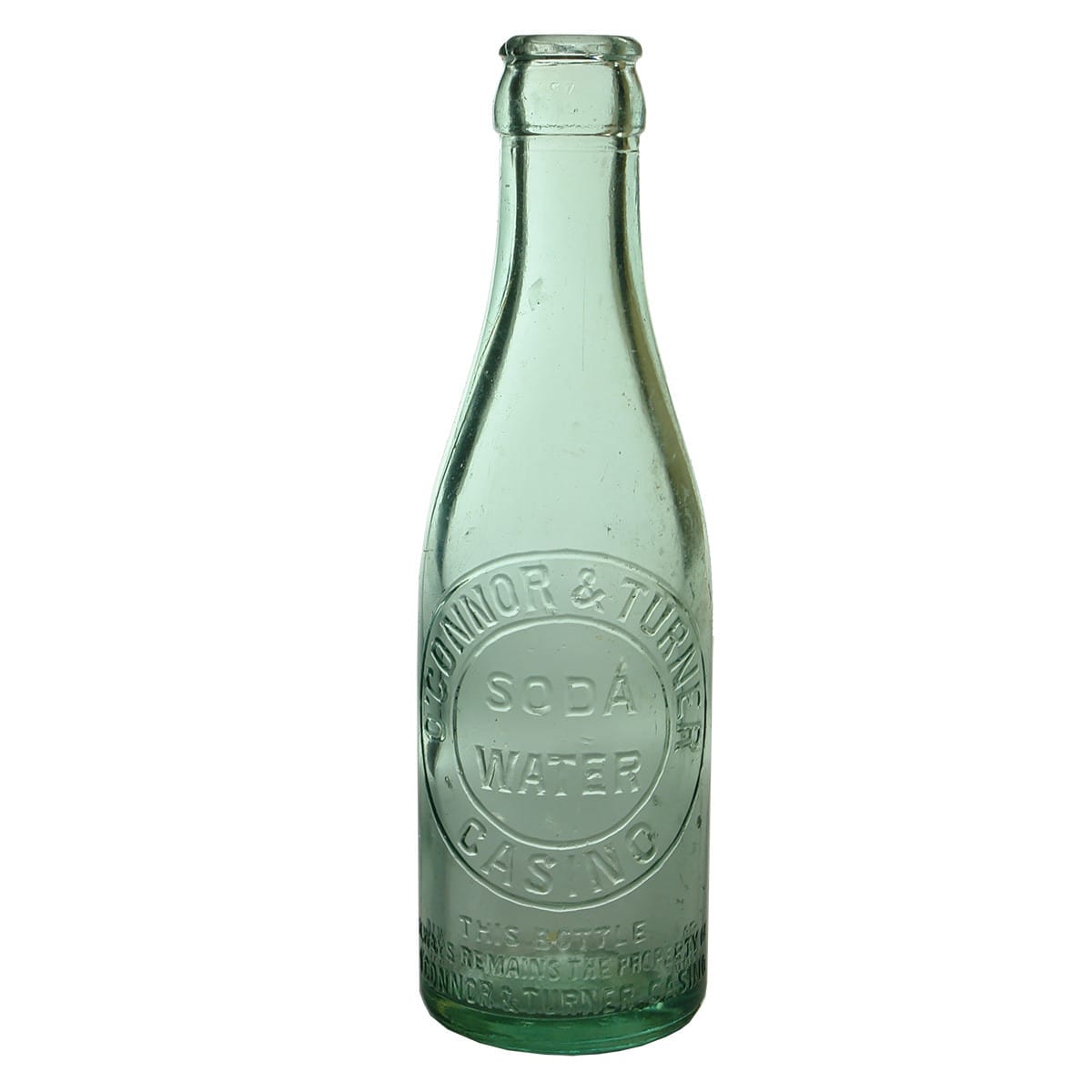 Crown Seal. O'Connor & Turner, Casino. Soda Water. 6 oz. (New South Wales)